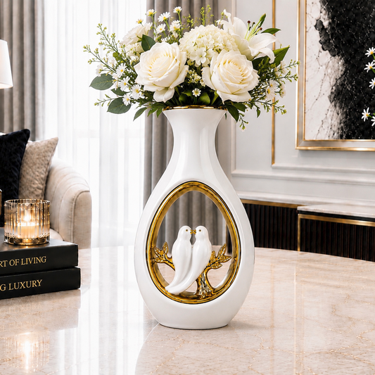 Eternal Embrace Ceramic Vase