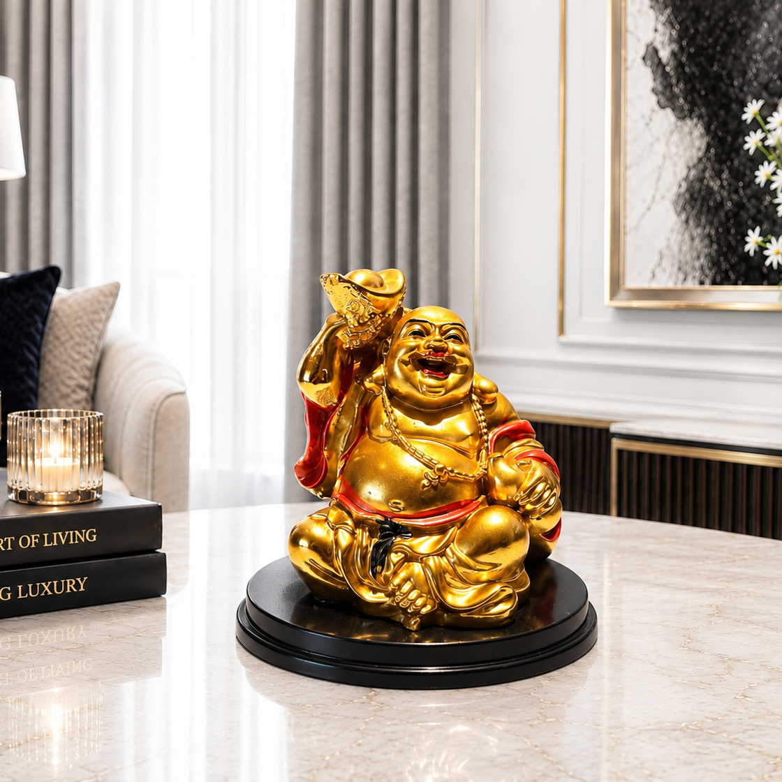 Golden Fortune Laughing Buddha