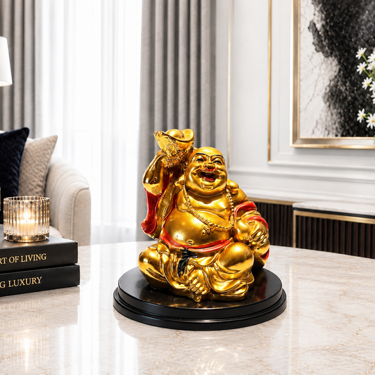 Golden Fortune Laughing Buddha