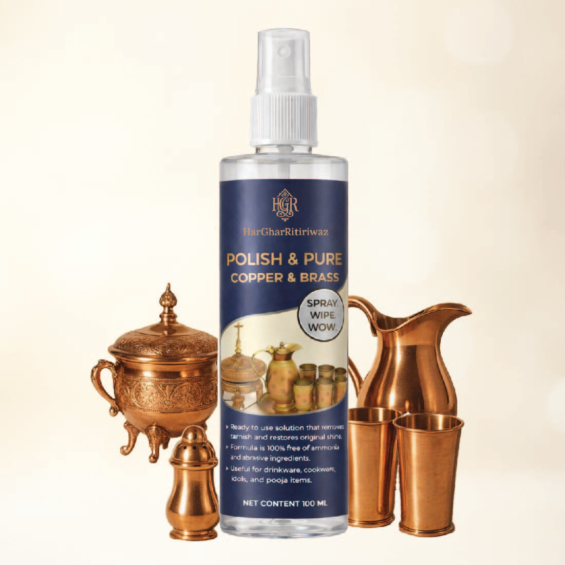 Polish & Pure Copper & Brass Cleaner Spray